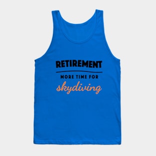 Retirement Gift Retired Elderly Party Skydiving Tank Top